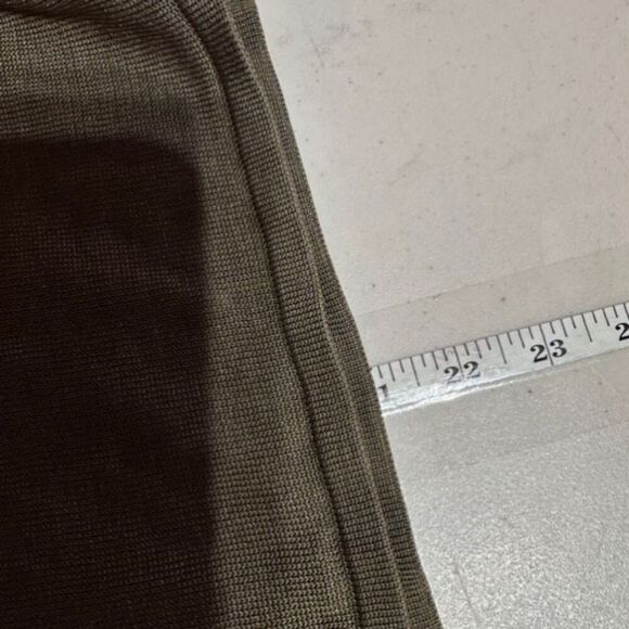 VTG Y2K Banana Republic Silk Lace up Olive Green Sweater Peasant Cottage Medium - Picture 10 of 10